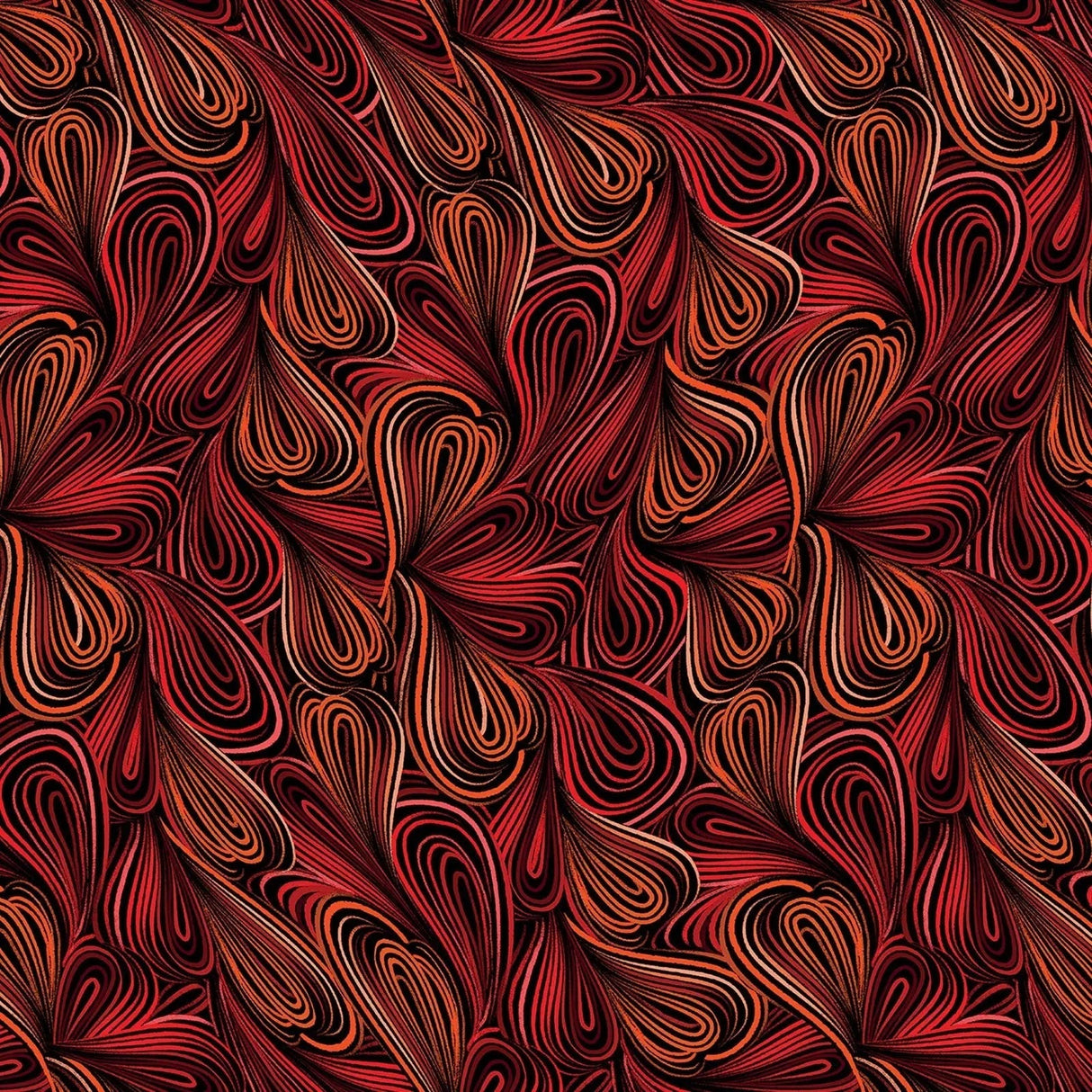 Cotton Wideback Fabric Red Color Flow 108"