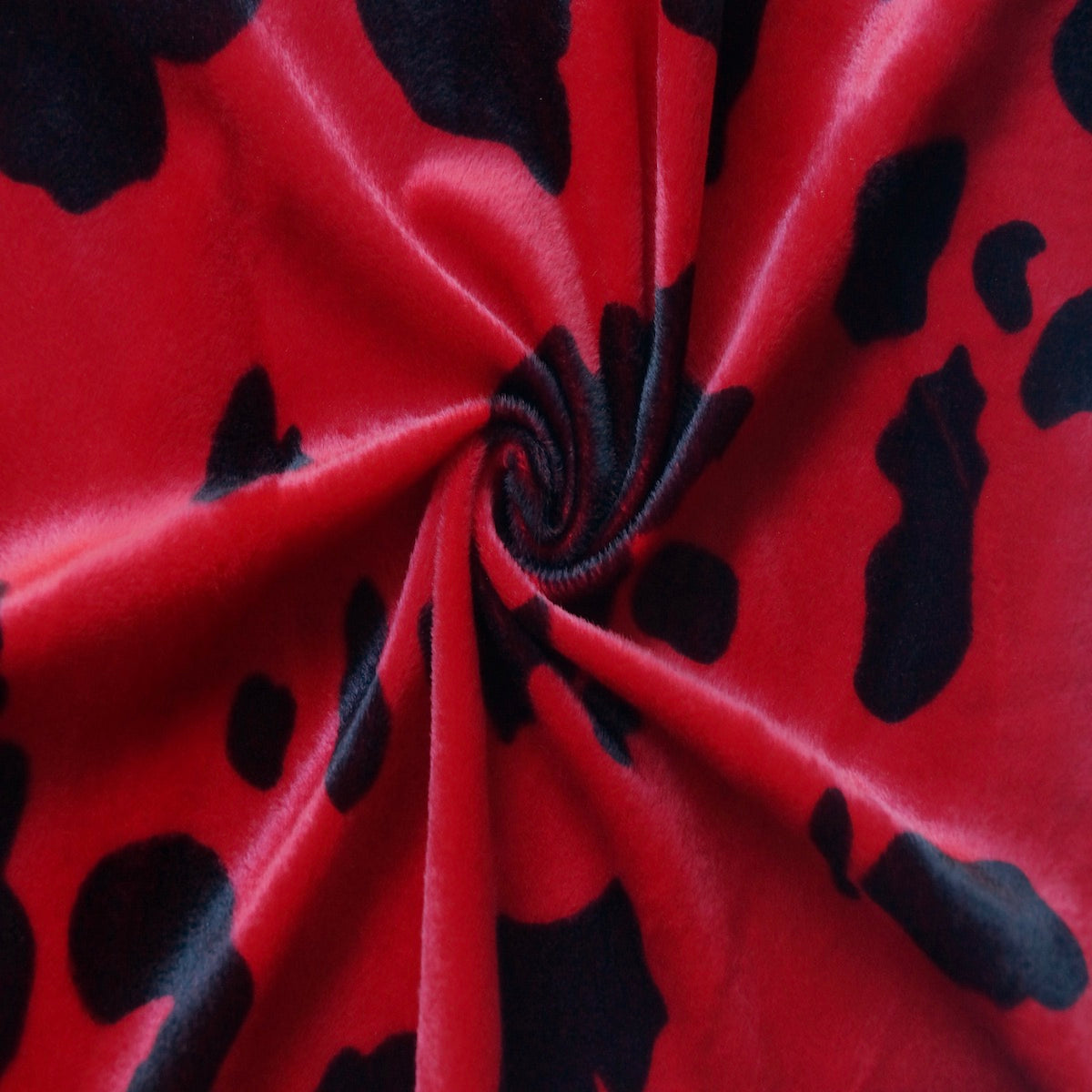 Faux Fur Cow Print Velboa Fabric