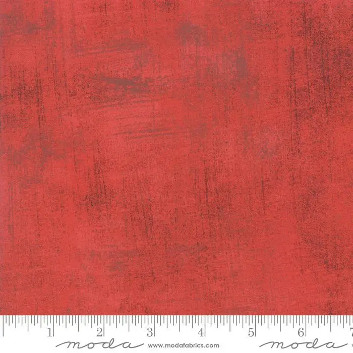 Cotton Print Red Grunge Basics Radish 44/45" Per Yard