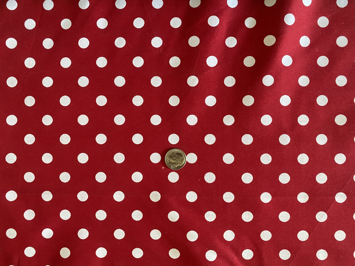 1 Yard Multi-Color Small Polka Dot Poly Cotton Fabric for Crafts Bedding Sewing Masks 60" Width