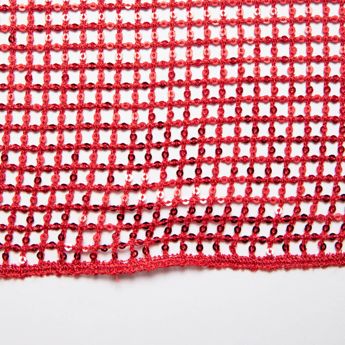 1 Yard Open Lace Fabric Sequins Lightweight Glamorous Elegant Look 52" Wide