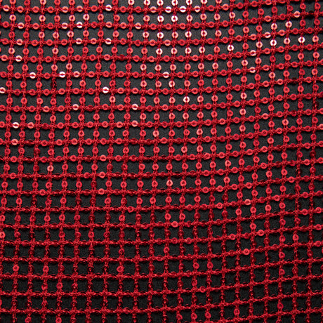 1 Yard Open Lace Fabric Sequins Lightweight Glamorous Elegant Look 52" Wide