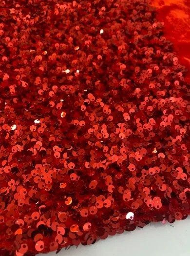 Sequin on Velvet Stretch Fabric