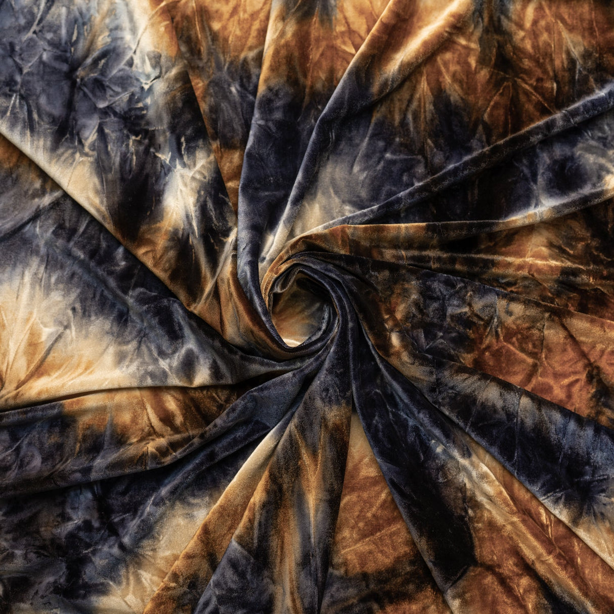Tie Dyed Stretch Velvet