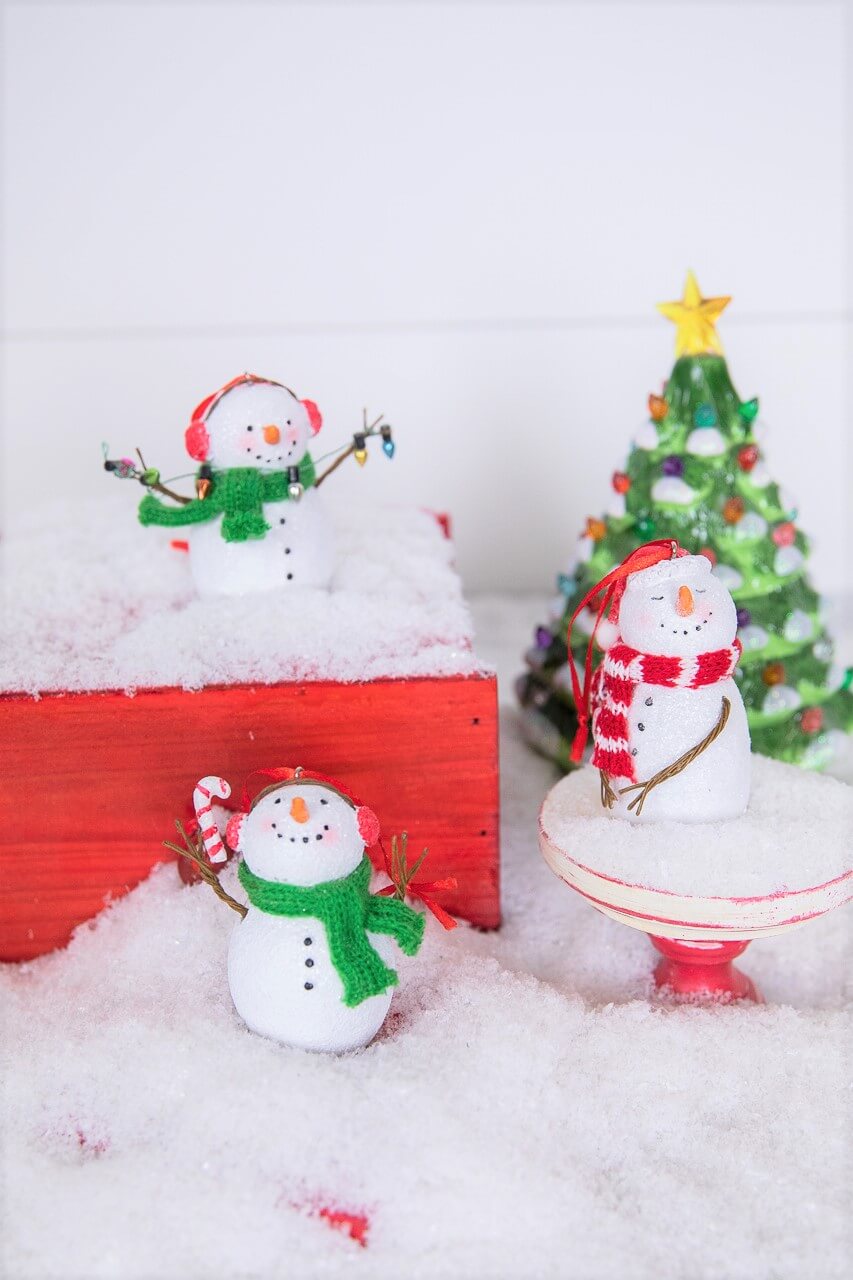 3” Resin Snowman with Scarf