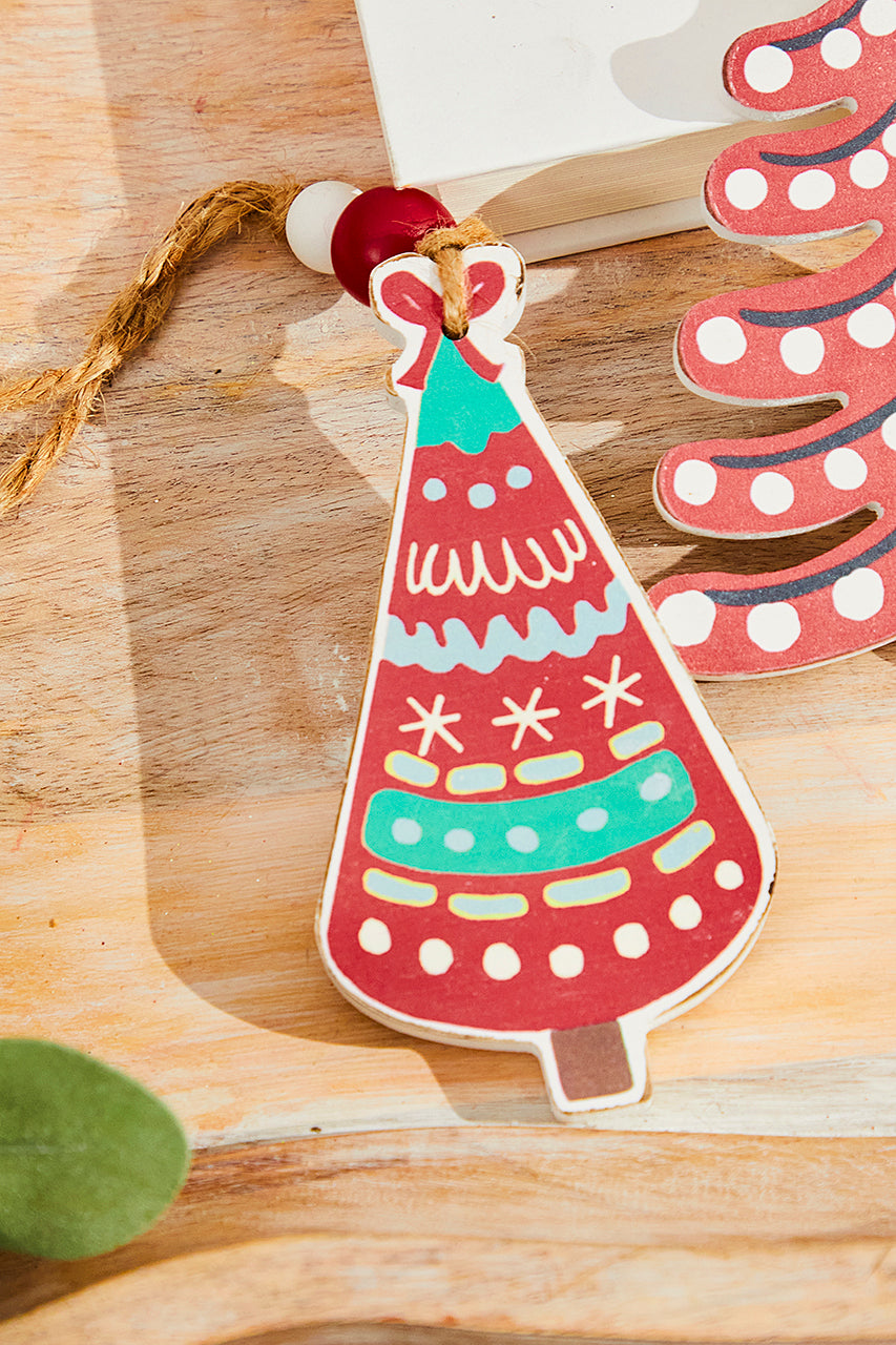 5” Wooden Christmas Tree Ornament