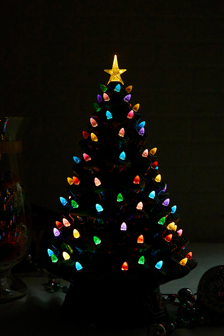 18" Nostalgic Ceramic Christmas Tree, Green