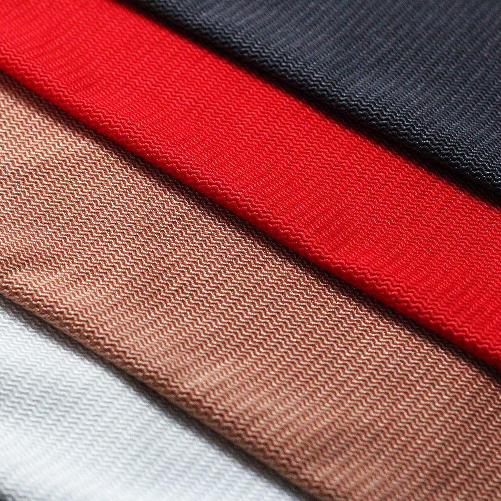 Ric Rac Texture Nylon Spandex Fabric - Multiple Colors, Solid Chevron Texture, 58/60" Width (1 Yard)