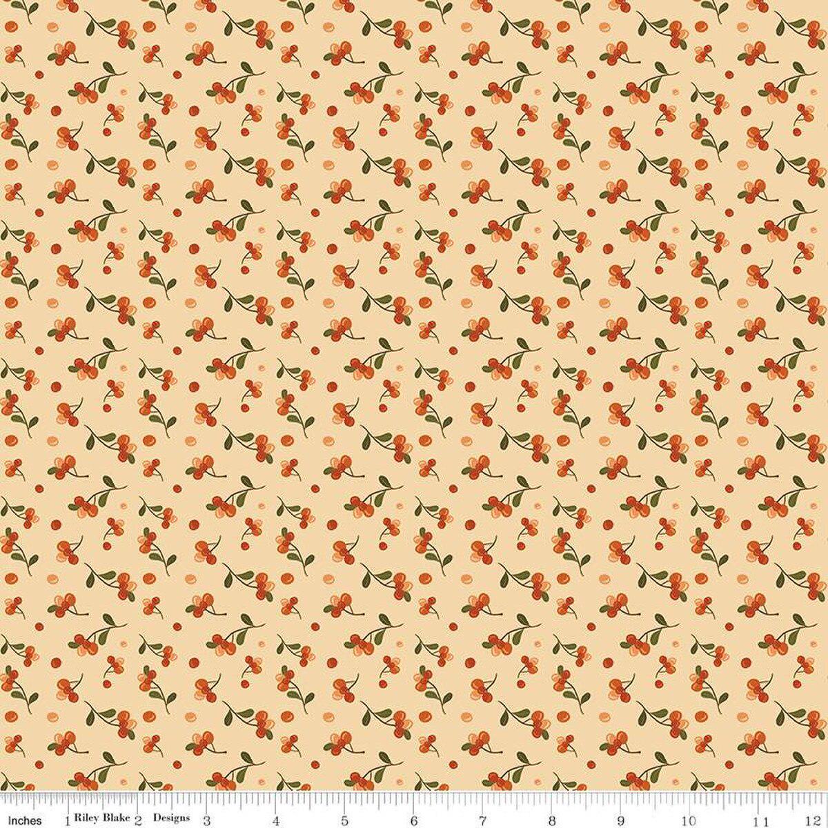 Quilting Cotton The Awe of Autumn Grid Hazy Riley Blake Designs