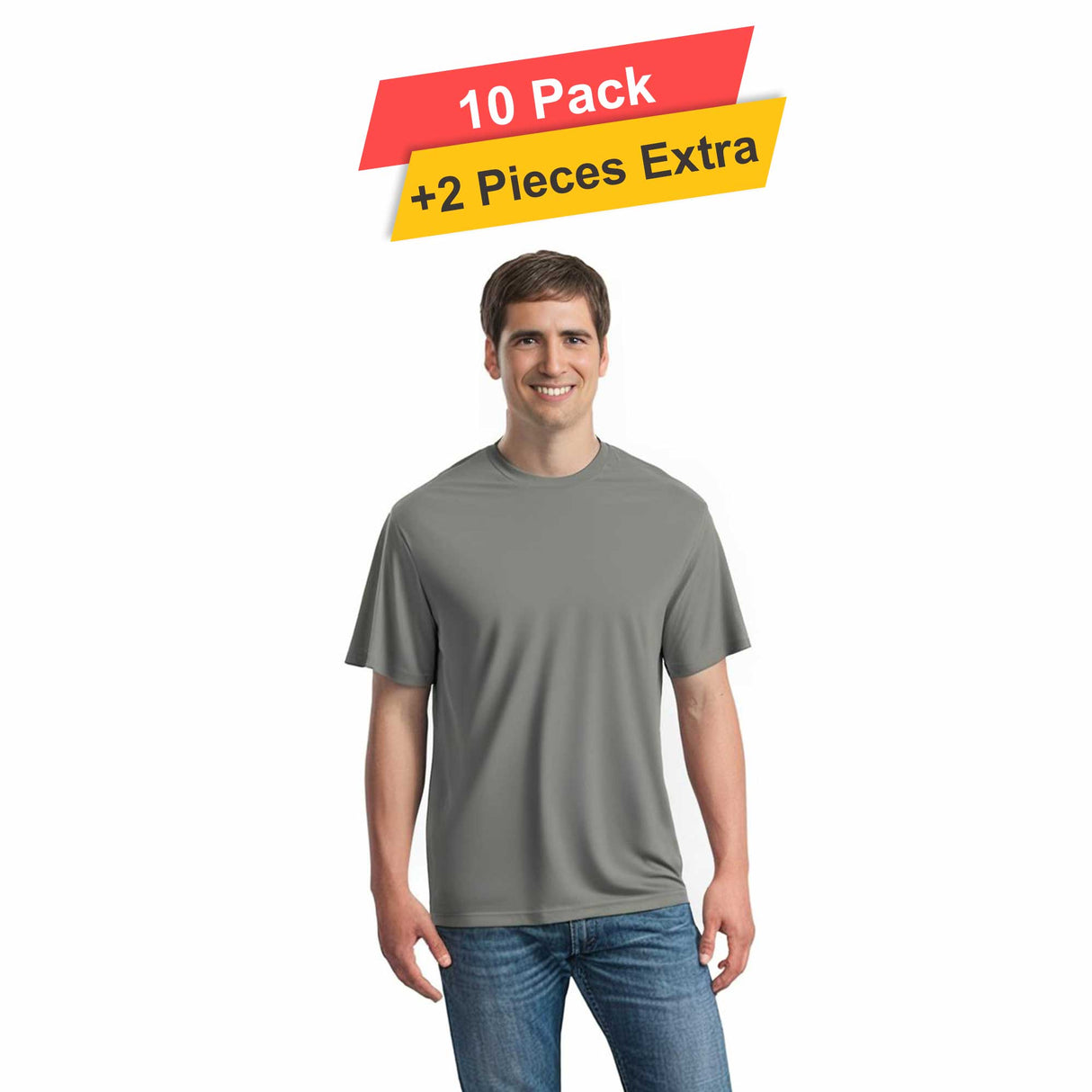 S/S Crew Neck - 10 pack - 100% polyester