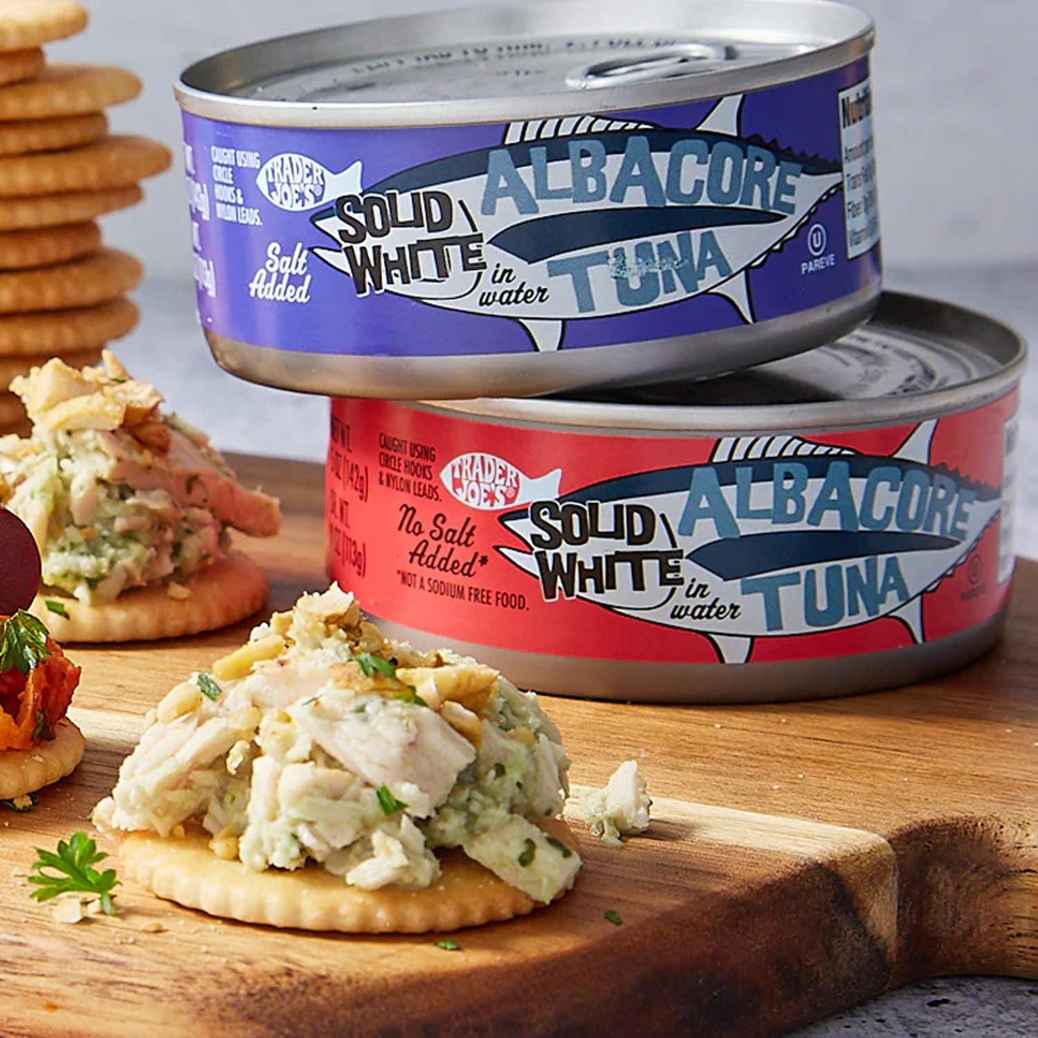 Solid White Albacore Tuna in Water Sea Salt Added 4.5 Oz