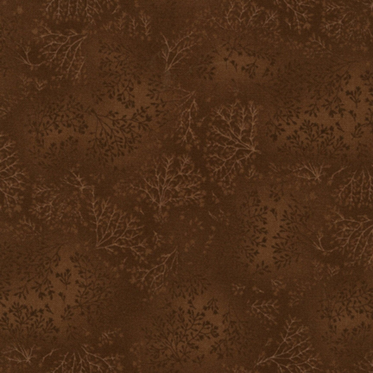 Quilting Cotton Fusions by RKF Chocolate Leaf Branch Texture Robert Kaufman