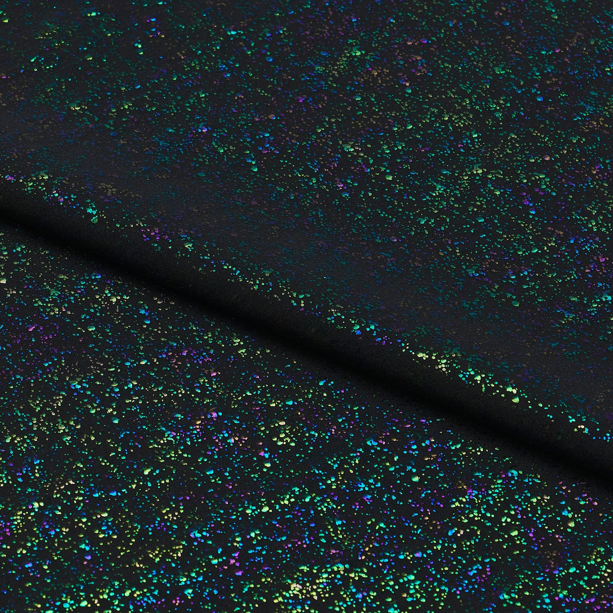 Robins Egg Speckle Nylon Spandex Fabric - Speckled Foil, 56/58" Width (1 Yard)