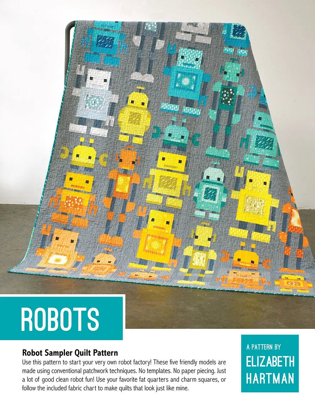 Robot Quilt Pattern
