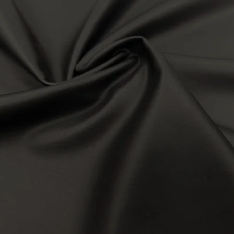Foiled Spandex Faux Leather Black