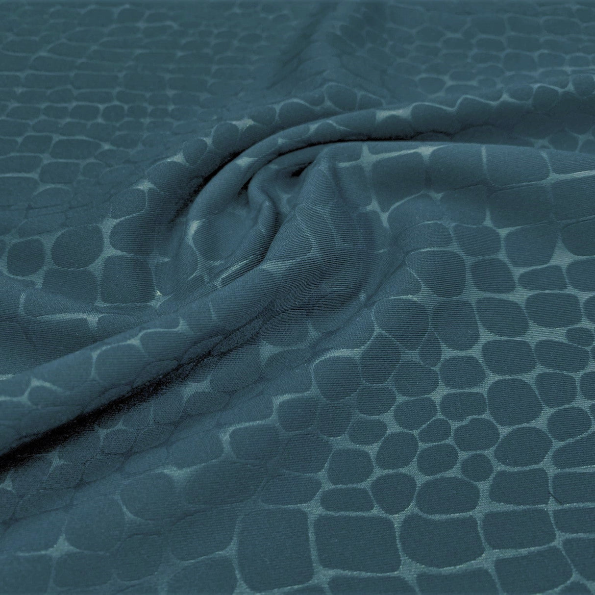Rockodile EcoTechflex Fabric - Embossed Crocodile Foil Print, 54" Width (1 Yard)