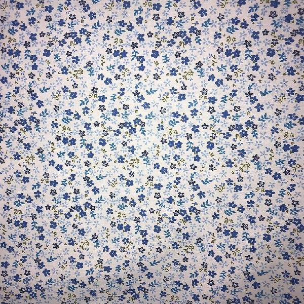 Mini Daisy Floral Poly Cotton Fabric - Fuchsia, Purple, Red, Royal Blue Mini Daisy Floral, 58/60" Width