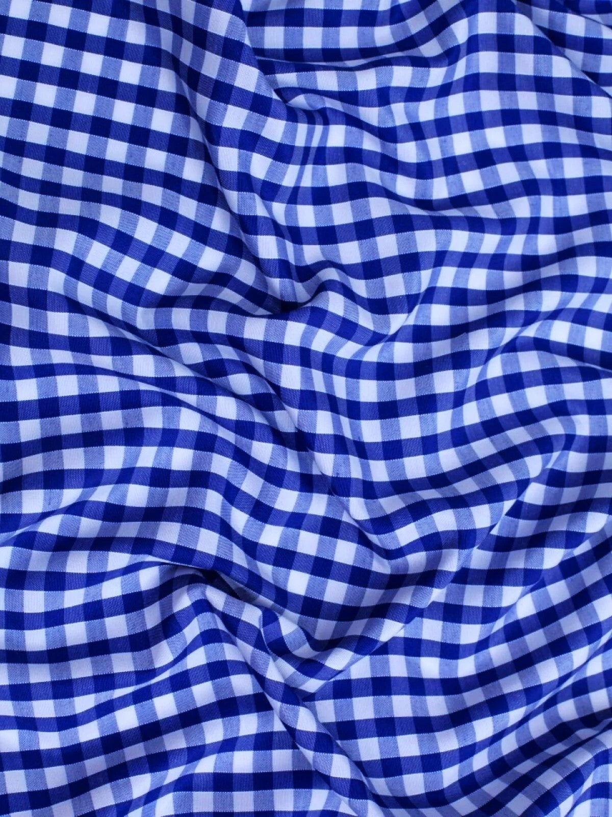 Gingham 1/4" Checkered Poly Cotton Fabric - Checkered Pattern, 57/58" Width (1 Yard)