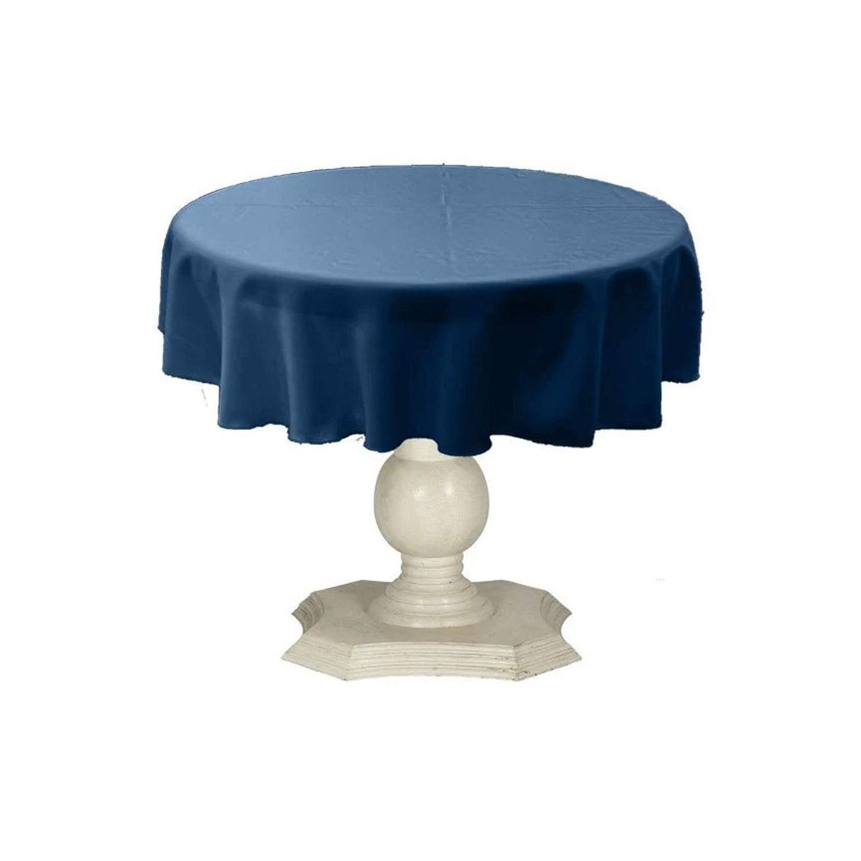 Dull Bridal Satin Fabric - Solid Color, 51" Round (1 Piece)
