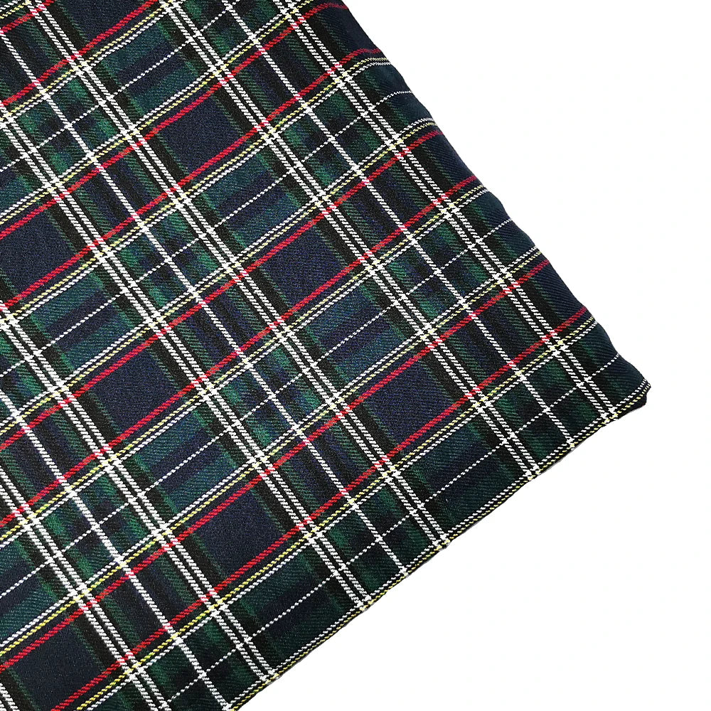 1-3 Yard Medium Thick Classic and Stylish Scottish Checks Polyester Cotton Fabric for Sewing Ladies Skirt,Tartan Designer Fabric