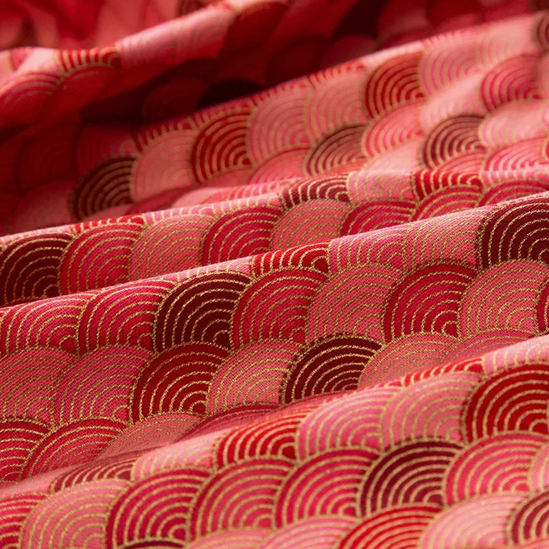 50x145cm Japanese Kimono Bronzed Fabric Sushi Cherry Blossoms Print Cotton Cloth DIY Materials Patchwork Accessories for Sewing