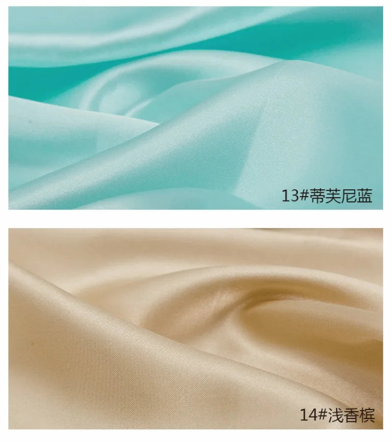 0.5m/1m/2m Satin Fabric Lining Soft and Shiny Silk-Like Material,for Clothing and Lining, Garments, DIY Craft, and Gift Wrapping