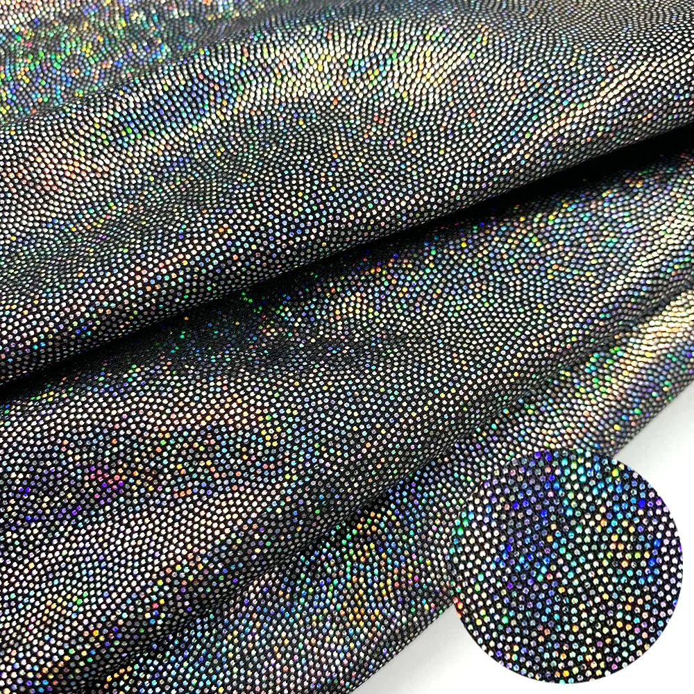 150cm*100cm Glitter Laser Polyester Fabric Iridescent Holographic Wedding Party Background Doll Clothing Decor Material DIY
