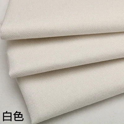 Thickening Solid Color Polyester Linen Fabric Dust-proof Coarse Fabric Canvas Sofa DIY Curtains Tablecloths Seat Cushions Fabric