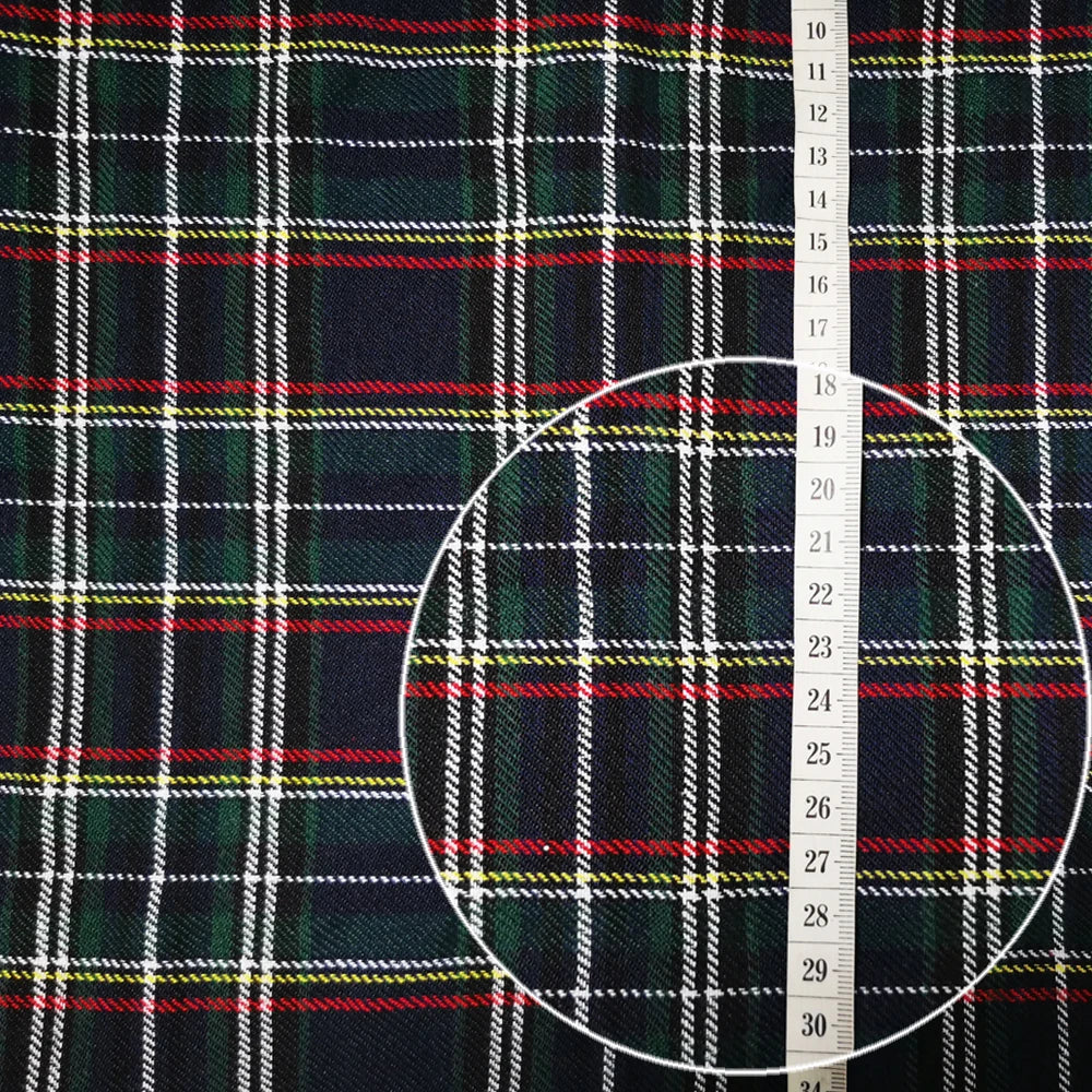 1-3 Yard Medium Thick Classic and Stylish Scottish Checks Polyester Cotton Fabric for Sewing Ladies Skirt,Tartan Designer Fabric