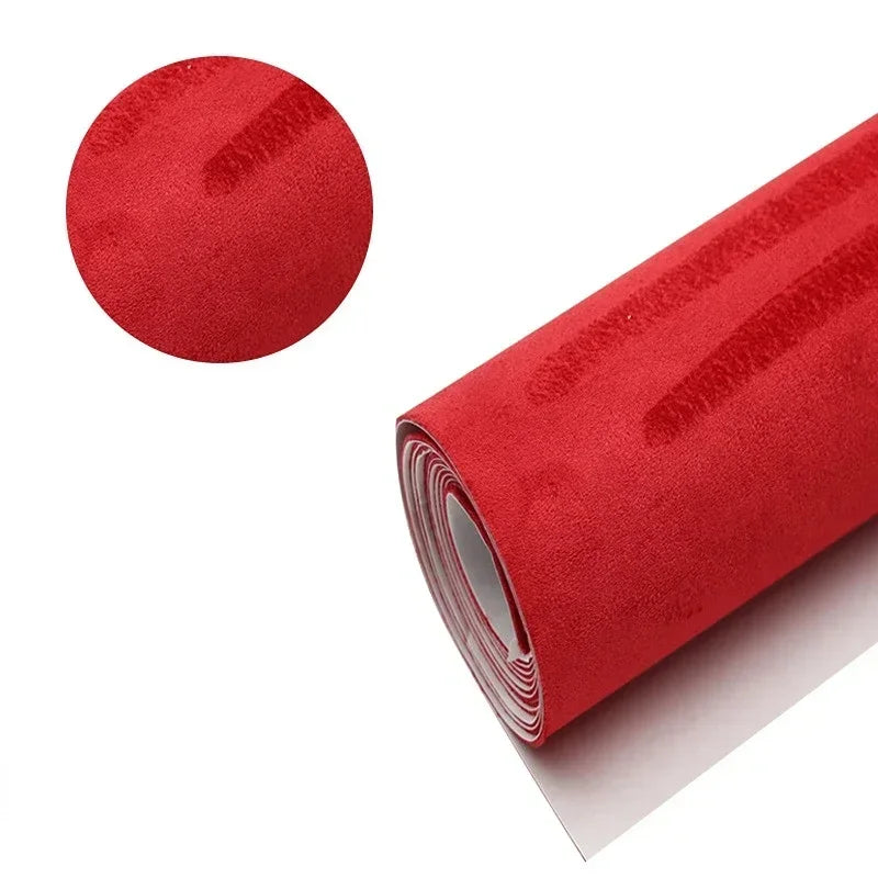 20cm/30cm/40cm*140cm Self Adhesive Suede Fabric Sticky Leather Velvet Fabrics Terciopelo Adhesivo for DIY Car Interior Decor