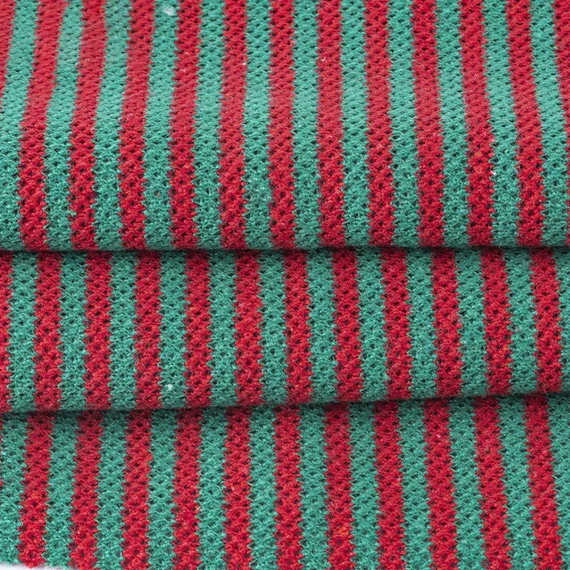 100x50cm Pure Cotton Striped Knitted Fabric For Winter Sweaters, Toy Clothes, Pillow, Cushion Handmade DIY Sewing Fabric TJ20741