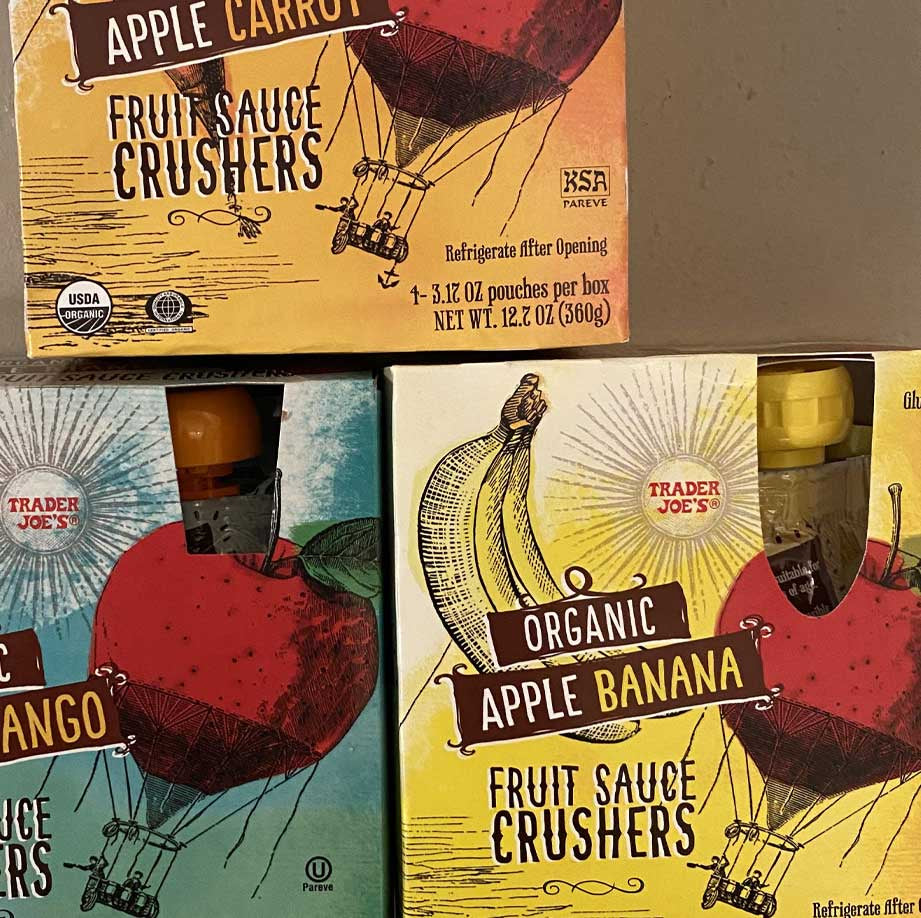 Trader Joe’s Organic Apple Banana Fruit Sauce Crushers 12.7 Oz