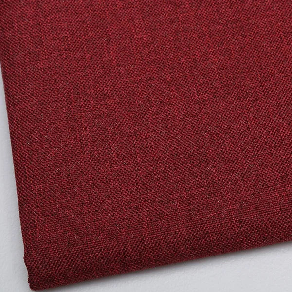 Thickening Solid Color Polyester Linen Fabric Dust-proof Coarse Fabric Canvas Sofa DIY Curtains Tablecloths Seat Cushions Fabric