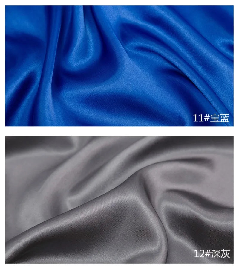 0.5m/1m/2m Satin Fabric Lining Soft and Shiny Silk-Like Material,for Clothing and Lining, Garments, DIY Craft, and Gift Wrapping