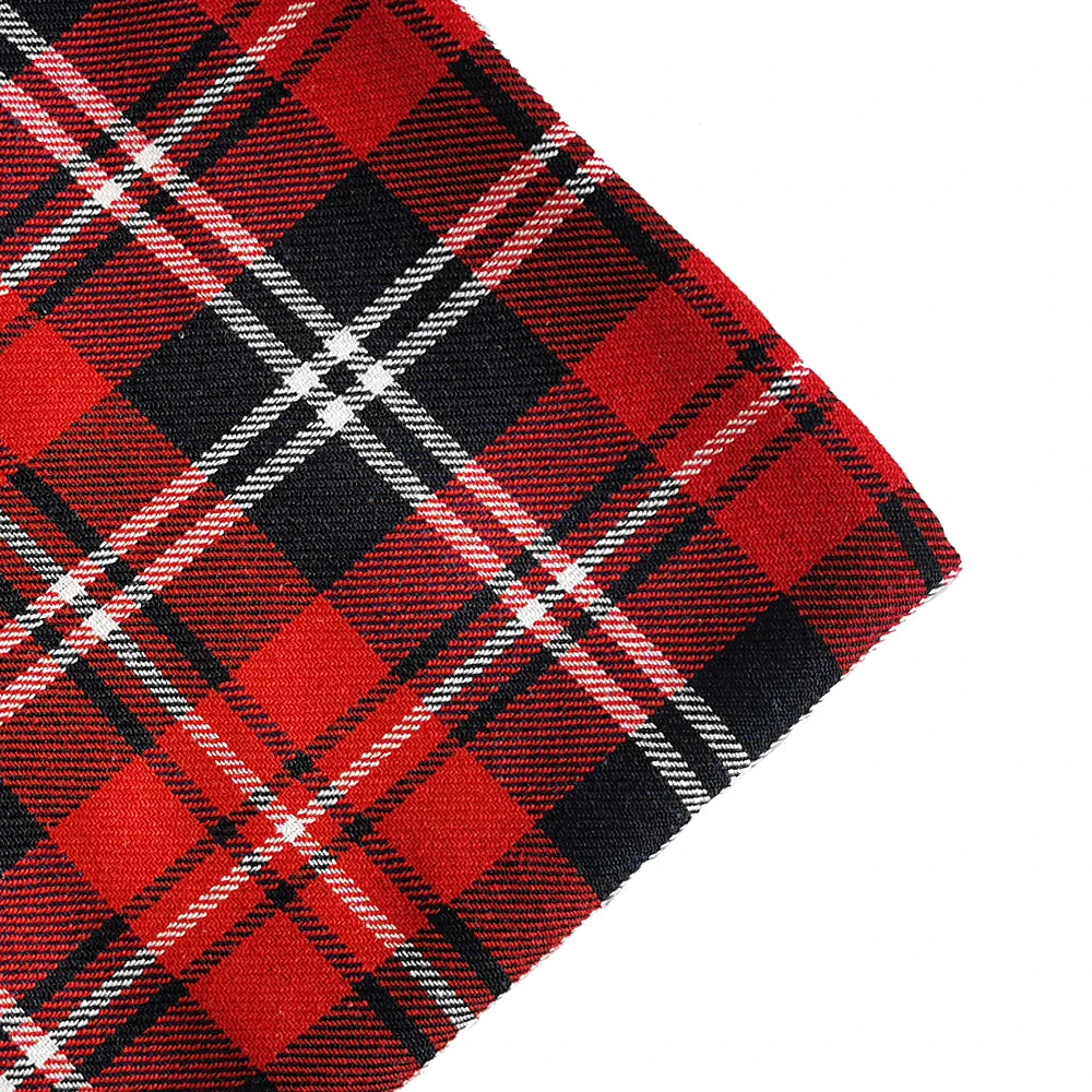 1-3 Yard Medium Thick Classic and Stylish Scottish Checks Polyester Cotton Fabric for Sewing Ladies Skirt,Tartan Designer Fabric