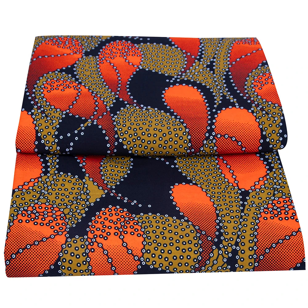 African Fabric Cloth By The Yard 3/6 Yards Ankara Print Wax Fabric for Party Dress Making and Sewing