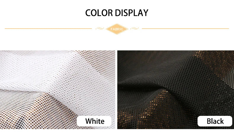 155x45cm 2x2 Low-stretch Mesh Fabric for Sewing Mosquito Net Curtain T-shirt Sportswear Knitted Lining Fabric Cloth Accessories