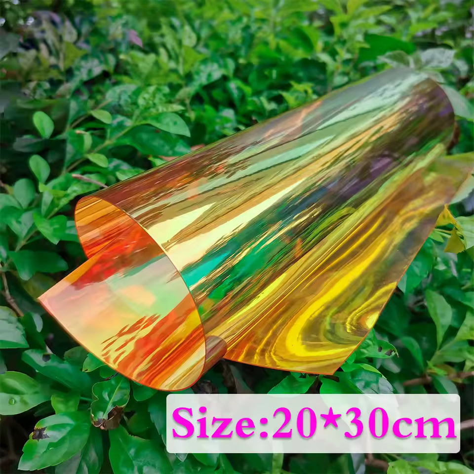 4 Iridescent Holographic PVC Fabric – DIY Material
