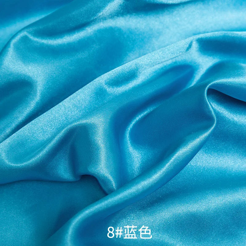 0.5m/1m/2m Satin Fabric Lining Soft and Shiny Silk-Like Material,for Clothing and Lining, Garments, DIY Craft, and Gift Wrapping