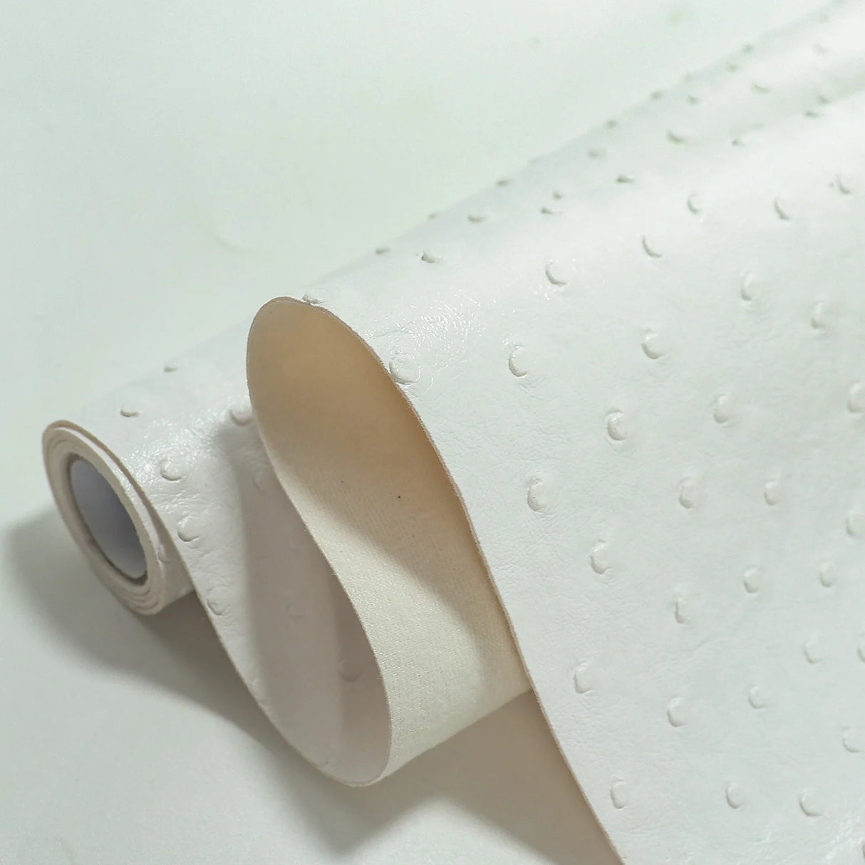 30x68cm Ostrich Patterned Faux Leather Vinyl Fabric Embossed PVC Raised Particles for Handicrafts Bags Keychain Earrings Wallet