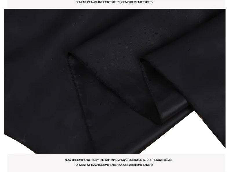 Taffeta Lining Fabric for Clothes and Luggage, Black Cloth