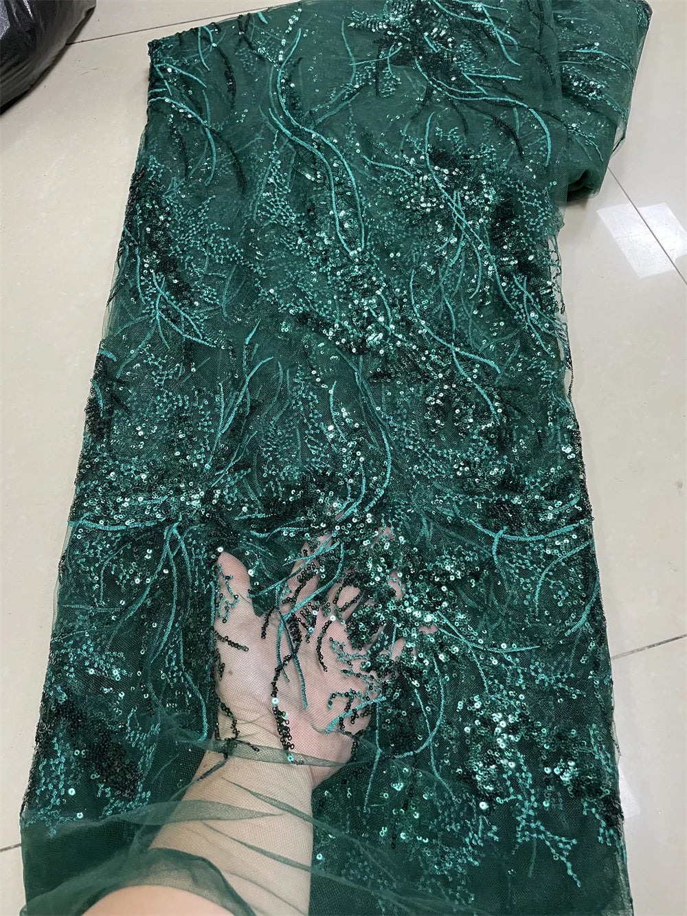 Luxury Pink 2023 High Quality French Tulle Net Sequins Lace Fabric African Lace Fabric 5 Yards For Nigeria Wedding Party Dress