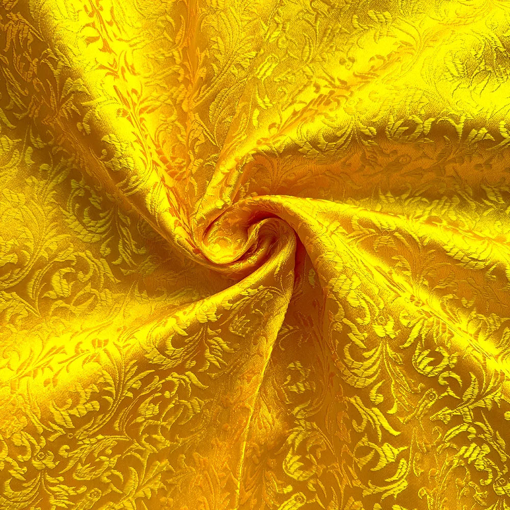 75x50cm Wheat Floral Pattern Damask Silk Satin Brocade Jacquard Fabric DIY Cheongsam Costume Upholstery Curtain Sewing Patchwork