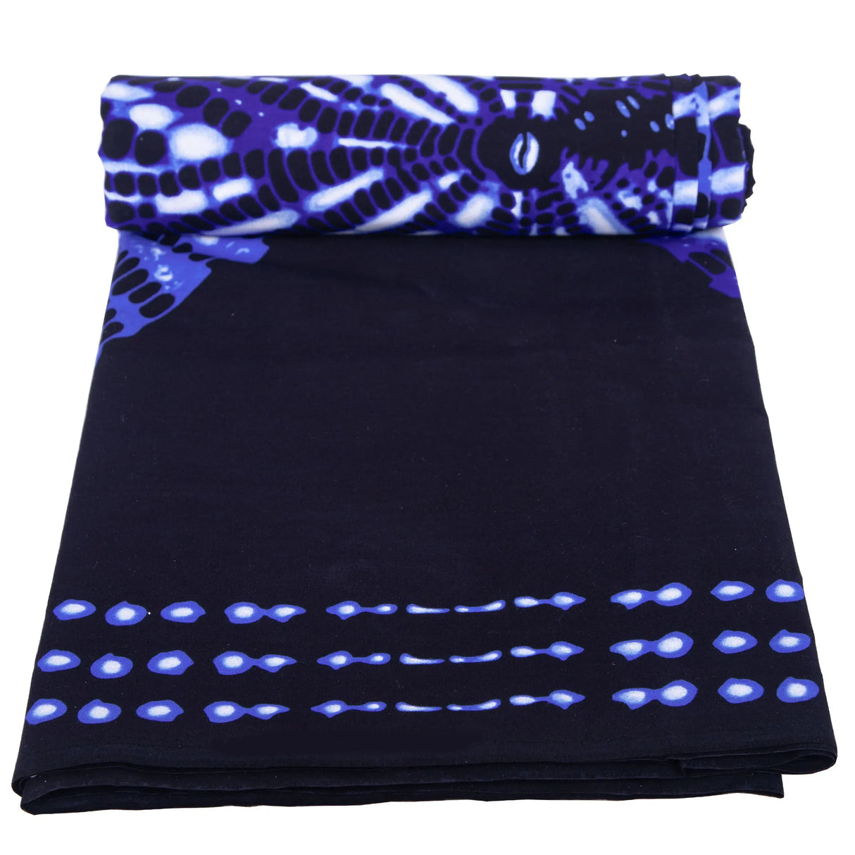 African Cotton Fabric Ankara Dresses Nigerian Fashion Batik Blue Fabrics 3/6 Yards/Lot Material 24fs1594