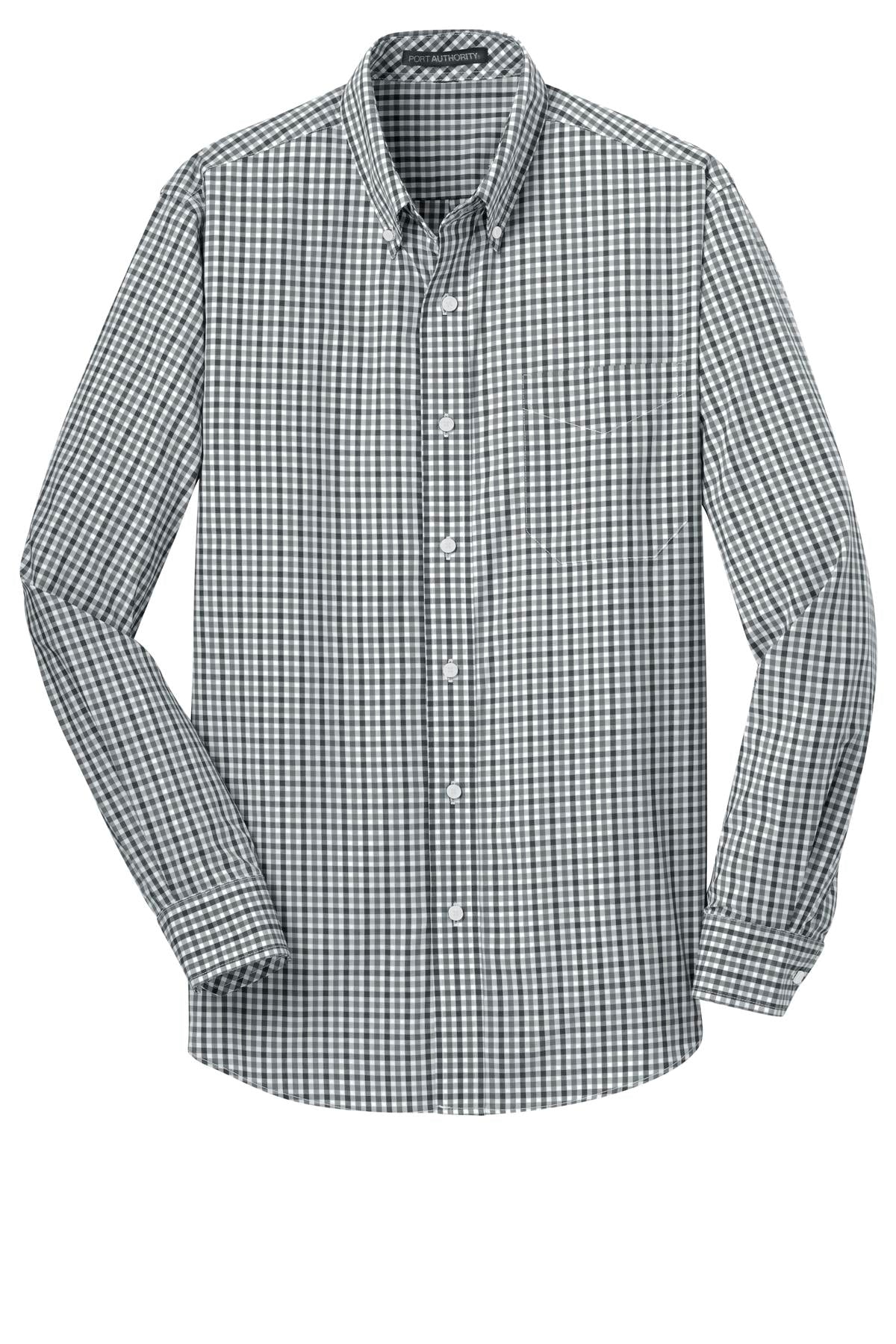 Port Authority® Long Sleeve Gingham Easy Care Shirt