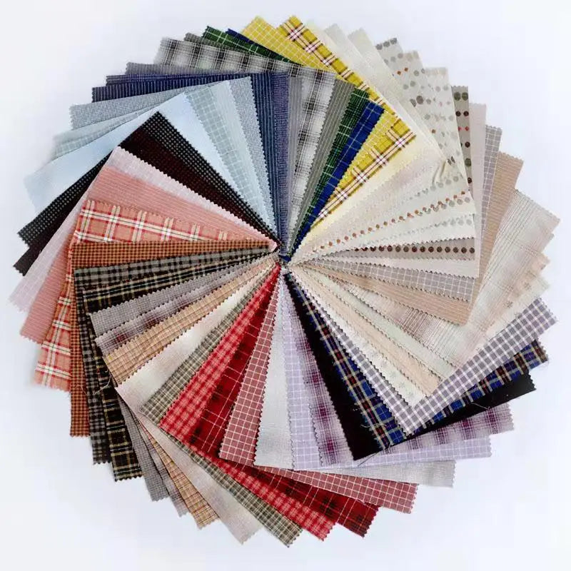 Japanese Yarn-dyed fabric handmade DIY Patchwork 100% Cotton Fabric For Sewing Doll clothes Quilt cloth Bundle telas tissus