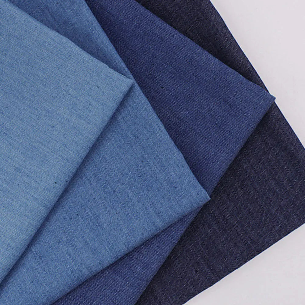45x145CM Cotton Denim Fabric For Sewing Thin Soft Washing Cloth For DIY Dolls Clothing Jeans Dress Bag Cap Apron Crafts Material