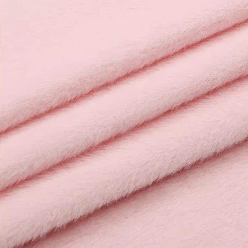 50x50cm 5mm Soft Breathable Elastic Faux Fur Fabric for Sewing Plush Toy Doll Scarf Hat Decorative Cloth Handmade DIY Fabrics