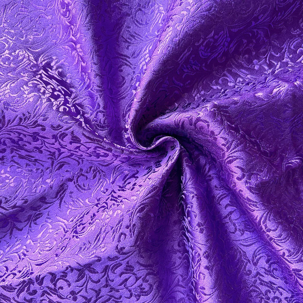 75x50cm Wheat Floral Pattern Damask Silk Satin Brocade Jacquard Fabric DIY Cheongsam Costume Upholstery Curtain Sewing Patchwork