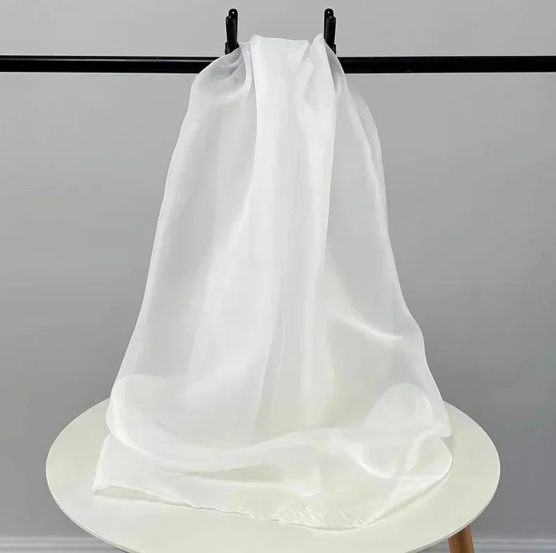 5M. Encrypt Thicken Matt Organza Fabric Satin Wedding Dress Fabric Designer Style Fabric.organza Lace Fabric 2025 High Quality